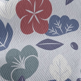 Elegant Japanese Flowers Standard Corduroy
