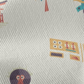 Japanese Ninja Daruma Samurai Standard Corduroy