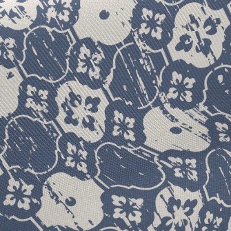 Paint-splashed Floral Satin Twill