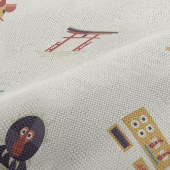 Japanese Ninja Daruma Samurai Performance Linen