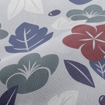 Elegant Japanese Flowers Performance Linen
