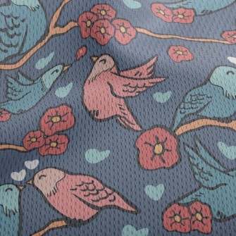 Birds In Love Athletic Mesh Flat Back