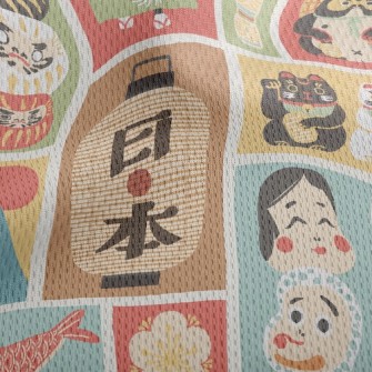 Japanese Traditional Culture Athletic Mesh Flat Back