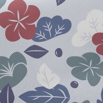 Elegant Japanese Flowers Twill