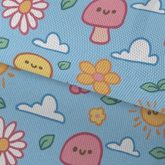 Cute Weather Emoticons Waterproof Oxford