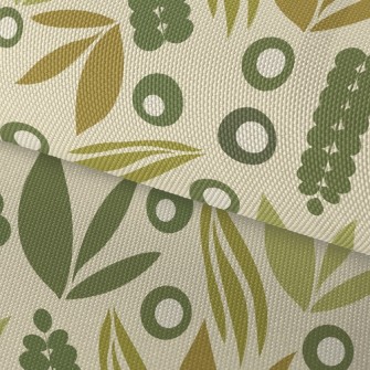 Green Growing Leaves Waterproof Oxford