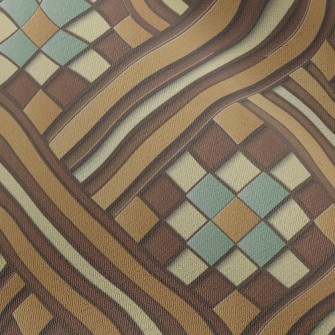 Stacked Cross Lines Chiffon