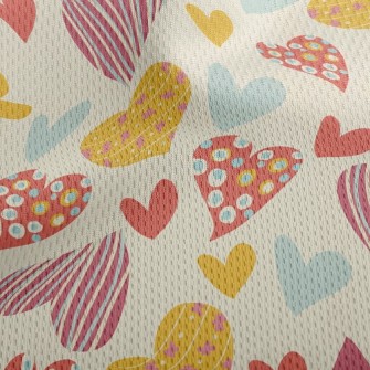 Love Lines Dots Athletic Mesh Flat Back