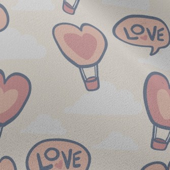 Love Hot Air Balloon Chiffon