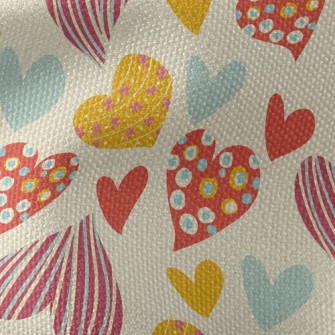 Love Lines Dots Waterproof Canvas