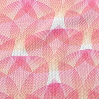 Gradient Line Shape Birdseye Piqué