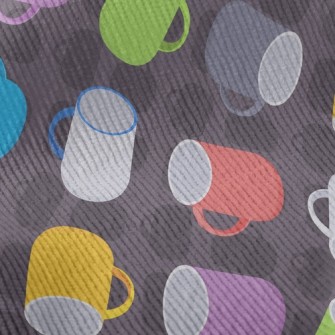 Colorful Cups Standard Corduroy