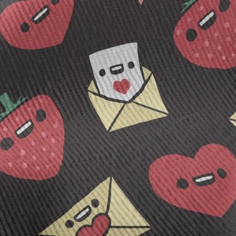 Cute Emoticon Heart Standard Corduroy