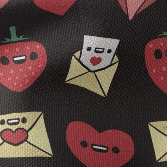 Cute Emoticon Heart Waterproof Canvas