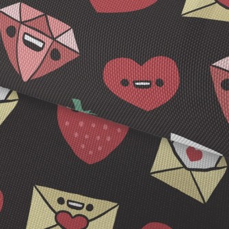 Cute Emoticon Heart Waterproof Oxford