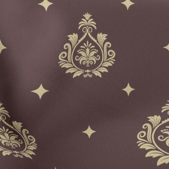 Royal Shiny Damask Stretch Ponte