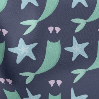 Playful Mermaid Clothes Stretch Ponte