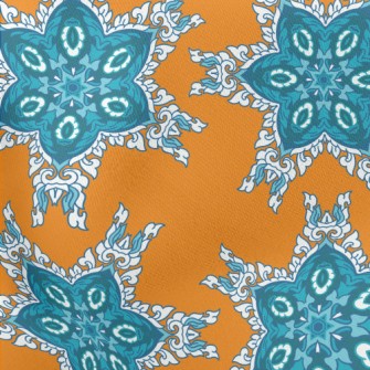 Gorgeously Embellished Damask Stretch Ponte