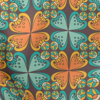 Childlike And Cute Damask Stretch Ponte