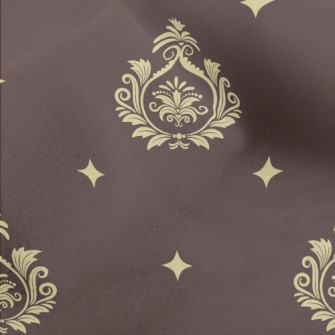 Royal Shiny Damask Micro Fleece