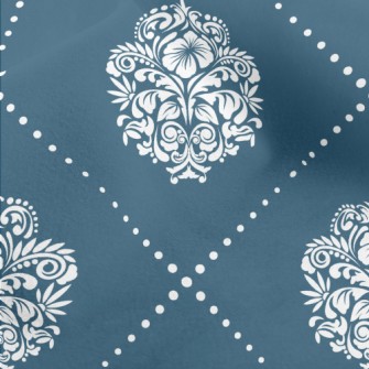 Noble And Gorgeous Damask Micro Fleece
