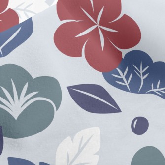 Elegant Japanese Flowers Micro Fleece