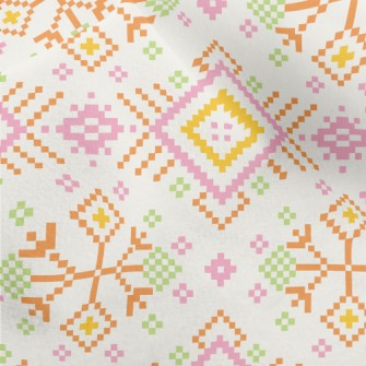 Pink Ethnic Style Micro Fleece