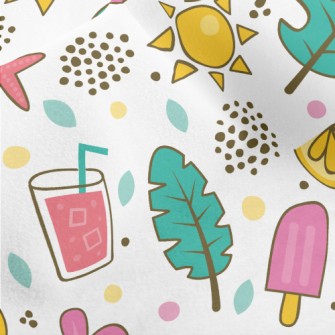 Tropical Refreshing Drinks Micro Fleece