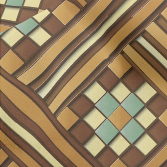 Stacked Cross Lines Micro Fleece