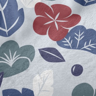 Elegant Japanese Flowers Minky