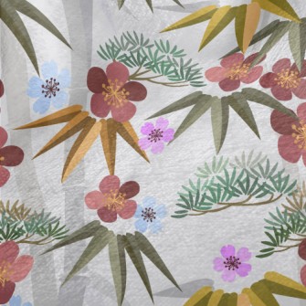 Sakura Japanese Bamboo Minky