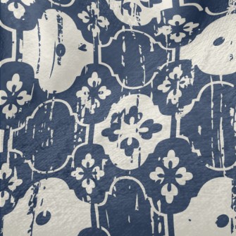 Paint-splashed Floral Satin Minky