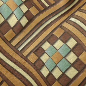 Stacked Cross Lines Minky