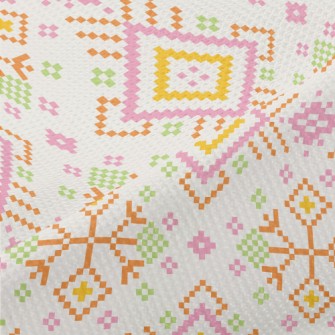 Pink Ethnic Style Piqué