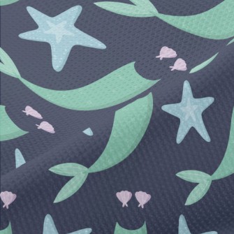 Playful Mermaid Clothes Piqué