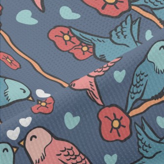 Birds In Love Piqué