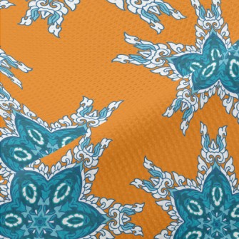 Gorgeously Embellished Damask Piqué