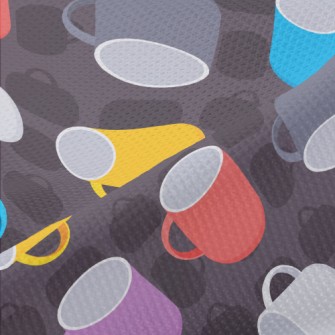 Colorful Cups Piqué