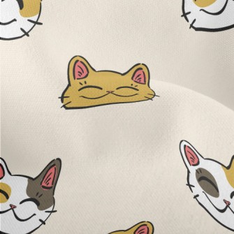 Curved Eyes Cat Lightweight Performance Linen