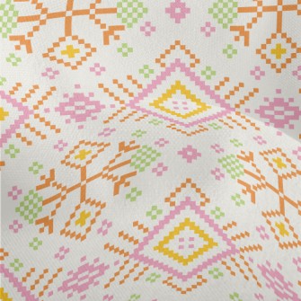 Pink Ethnic Style Lightweight Performance Linen