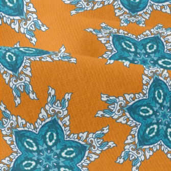 Gorgeously Embellished Damask Modern Jersey