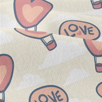 Love Hot Air Balloon Modern Jersey