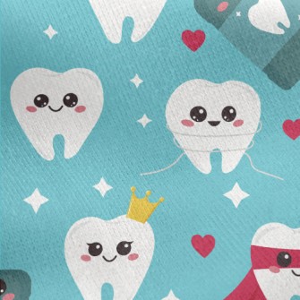 Shiny And Ever-changing Teeth Jersey Backed Fleece