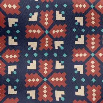 Square Arrow Splicing Jersey Backed Fleece
