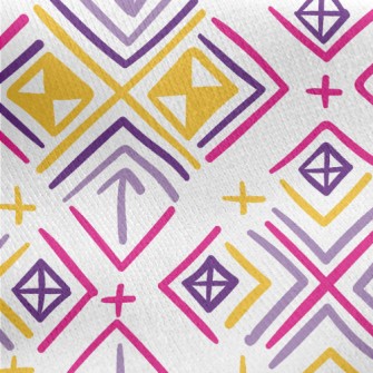 Pointing Directional Arrows Jersey Backed Fleece