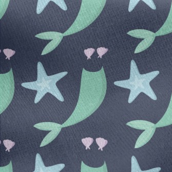Playful Mermaid Clothes Jersey Backed Fleece
