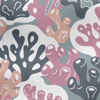 Colorful Coral Jersey Backed Fleece