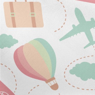 Travel Around The World Pongee