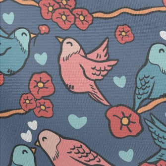 Birds In Love Pongee
