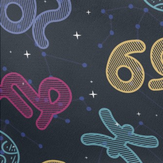 Fluorescent Horoscope Symbol Pongee